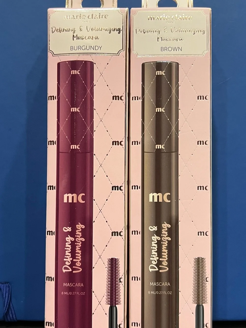 Marie Claire Defining & Volumizing Mascara - Burgundy and Brown